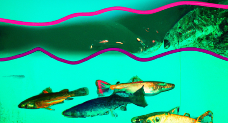 ¿Cómo las variaciones del caudal de un río afectan a los peces de agua dulce?