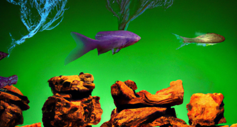 El papel de las rocas y troncos en la decoración de un acuario
